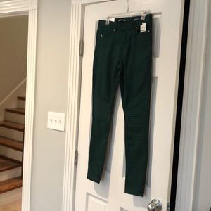 Joe Fresh classic slim Moto Jeans in Jag Green